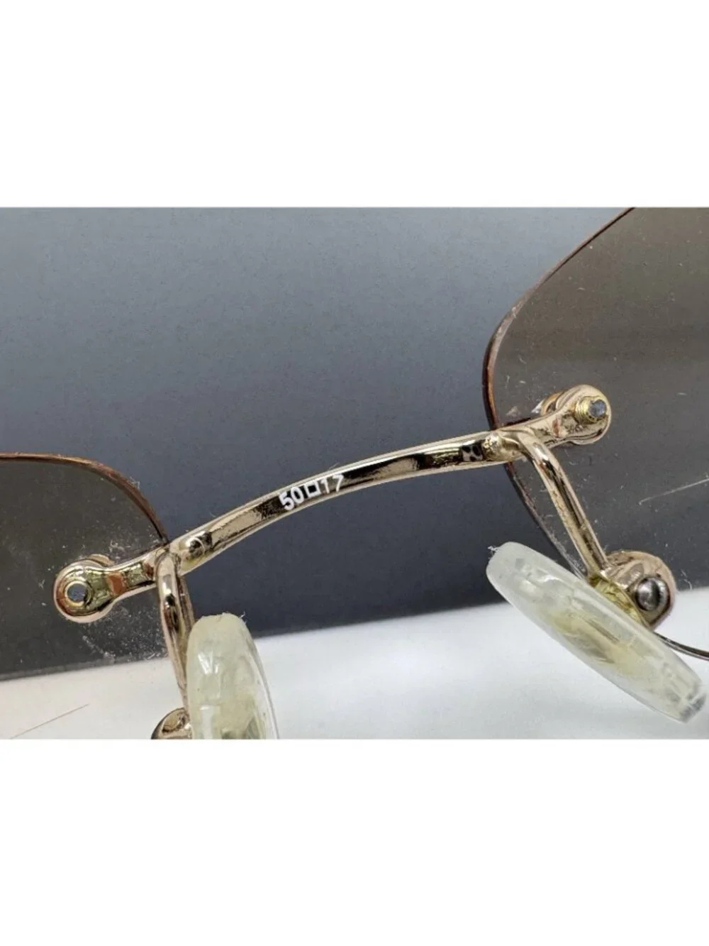 Valentino Eyeglasses, Frames Only, V5288 02S Gold 50 - 17-135, Rimless, Italy